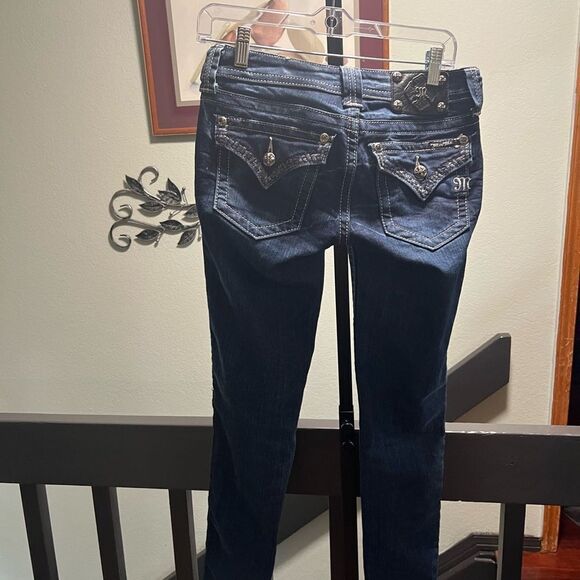 EUC Miss Me Skinny Blue Jeans Size 26 #BTBJ#2 - Picture 6 of 15